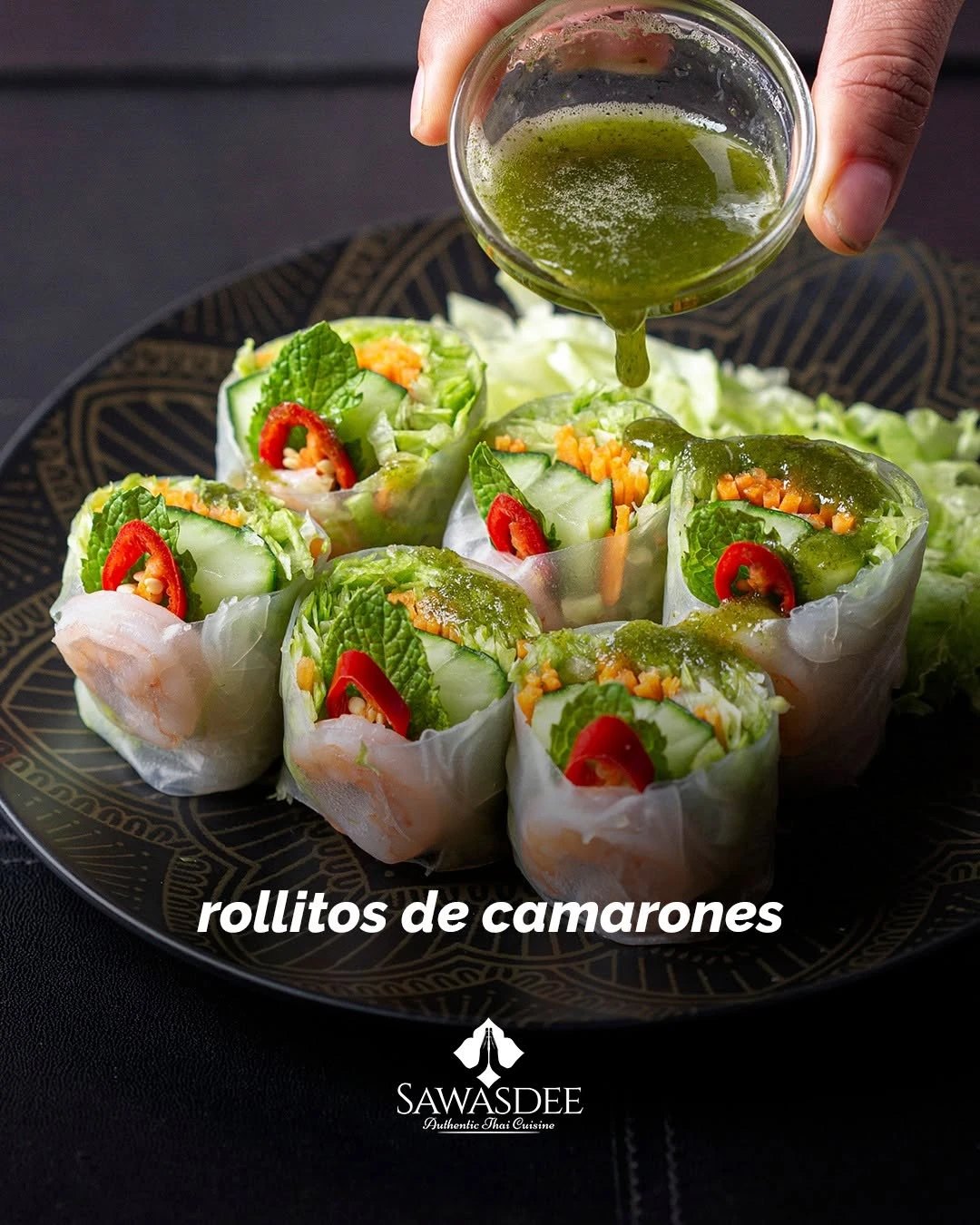 Rollitos de camarones